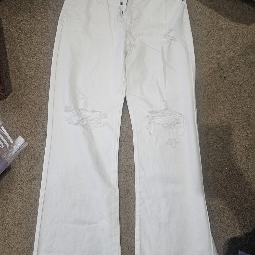 KanCan White Flare & Wide Leg Jeans